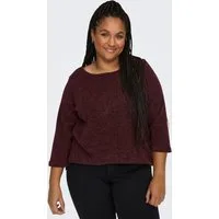 ONLY CARMAKOMA 3/4-Arm-Shirt CARMARTHA 3/4 TOP Kunstfaser, loose fit