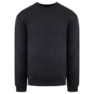 Emporio Armani Herren gewaschener schwarzer Pullover