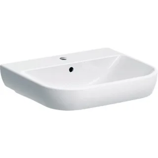 Geberit Smyle Waschtisch, 55x48cm mit Hahnloch, mit Überlauf, KeraTect, 500227018 500227018