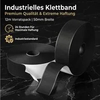AIMAX Klettband Klettband selbstklebend extra stark 12m x 50mm Haushalt & Büro