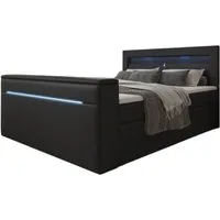 Luxusbetten24 Boxspringbett Repos, mit TV Lift, USB und LED