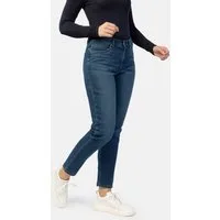 STOOKER WOMEN 5-Pocket-Jeans Nizza Flexxi Move Tapered Fit Jeans Tapered Fit Casual Clean Wash Denim Jeans für Damen