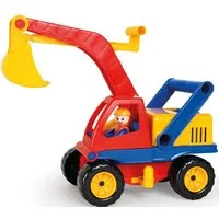 Lena® Spielzeug-Bagger Aktive, mit beweglichem Baggerarm und verstellbarem Fahrgestell
