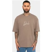 DADA Supreme T-Shirt Oversize Passform mit Frontstickerei und Supreme Ärmelmotiv DDTS001_T-shirts
