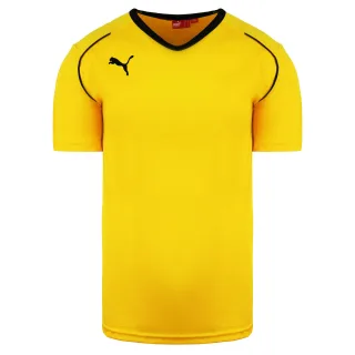 Puma V5.08 Kurzarm-Hemd V-Ausschnitt gelber Herren Fußballtop 700471 07