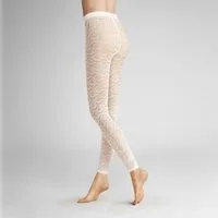 Hudson Strickstrumpfleggings Graphic Crochet 40 DEN (1 St) Leggings mit Häkel-Optik