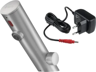 Neuesbad berührungslose Waschtischarmatur mit Temperatur-Regulierung, Netzbetrieb 230/6V, Oberfläche NB1DEBQR_F29V1