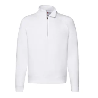Fruit of the Loom - "Premium" Sweatshirt Reißverschluss für Herren (Weiß)