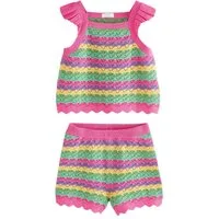 Next Top & Shorts Gestricktes Oberteil und Shorts im Set (2-tlg)