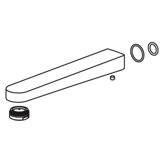 KWC Auslauf kpl ELLA A225,Chromline,538117 538117
