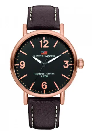 River Woods Delaware Braun Herren Armbanduhr RW420034