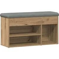 vidaXL Sitzbank Schuhbank Artisan-Eiche 82x32x45,5 cm Holzwerkstoff
