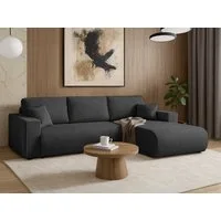 Beautysofa Ecksofa Porto mit universelle Ottomane, mit Bettfunktion und Bettkasten