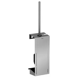 KWC Aquarotter WC-Bürstengarnitur, EXOS, Edelstahl, AP, 110x553x97 mm, schwarzer Bürstenkopf, 360000 3600008886