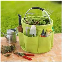 Maximex Allzweckkorb Maximex Garten Caddy XL grün - Faltbarer Gartenkorb mit gepolsterte