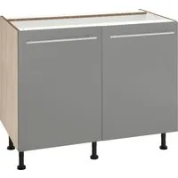 OPTIFIT Unterschrank Bern 100 cm breit, mit 2 Türen, mit höhenverstellbaren Füßen
