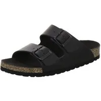 AFS-Schuhe 2510023 Zweischnaller Pantolette für Damen mit Fußbett, bequeme Sandalen aus Leder