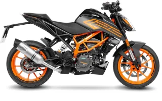 % LeoVince Sport Auspuff LV One EVO Edelstahl KTM Duke 125 /390 Bj.2021-2023 EURO5 ABE/eintragungsfrei