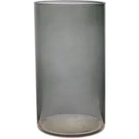 Hakbijl Glass Dekovase, Farbe: Grau, Höhe: 29cm