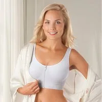 SLIMmaxx Bügelloser BH Traum-BH mit Reißverschluss 2er-Set 36/38 (M) schwarz/weiß anschmiegsam ohne störende Nähte gemütlich ohne Bügel