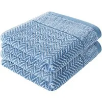 herzbach home Duschtücher Italiana 70x140 cm, (2-St), 500g/m², Premium-Qualität, 100% Baumwolle, gemustert