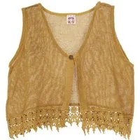 Guru-Shop T-Shirt Natürliches Boho Style Top, offenes Top, Weste.. Festival, Ethno Style, alternative Bekleidung