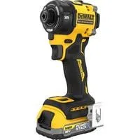 Hydraulischer Akku-Schlagschrauber DCF870E2T, 1/4", 18Volt gelb/schwarz, 2x POWERSTACK Li-Ion-Akku 1,7Ah, in T STAK Box