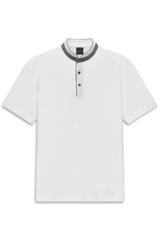 bugatti - Herren Polo 1/2 Arm weiß - Gr. - L