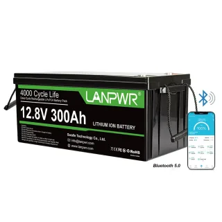 [EU Direct] LANPWR 12V 100Ah/200Ah/300Ah Bluetooth LifePO4Pack A Grade Cells, 1280Wh/2560Wh/3840Wh Superior Deep Cycle