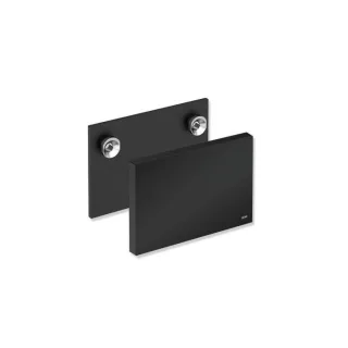 Hewi System 900 Montageplatte 900.51.00360CV Platte pulverbeschichtet schwarz tiefmatt, Rahmen schwarz, mit Abdeckung