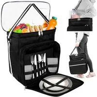ISO TRADE Kühltasche Picknicktasche Thermotasche, 25 l, beständig gegen UV-Strahlung und Frost sind