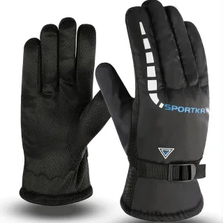 XANES Winter Warm Cycling Gloves Men Women Windproof Non-Slip Fleece Thermal Ski Gloves for Outdoor Snowboard Motorcycle
