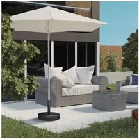 Outsunny Schirmständer Sonnenschirmständer aus Beton (18 kg, 1 St., Schirmhalter), für Balkon, Terasse, Garten, Schwarz