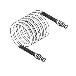 KWC Aquarotter Spiralschlauch, G1/4BxG1/4B, für Augendusche, 2000105844, 2000105844 2000105844