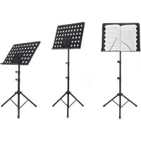 BAYLI Regal 50 - 165cm höhenverstellbarer Notenständer, Musikständer in Schwarz