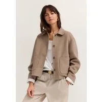 bugatti Kurzjacke Regular Fit im Overshirt-Stil mit Wollmix