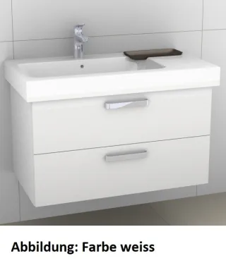 Artiqua 413 Waschtischunterschrank für iCon 124190 Oxid Hellgrau quer, 413-WU2L-K08-7183-721 413-WU2L-K08-7183-721