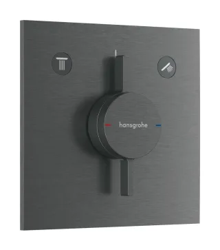 Hansgrohe Mischer Unterputz 2 Verbraucher DuoTurn E Brushed Black Chrome,75417340 75417340