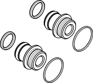 Hansgrohe Kugelanschlussnippel Set Axor , 97236000 97236000
