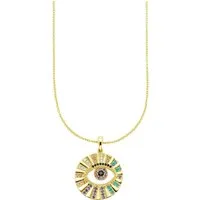 Aniston JEWELRY & WATCHES Kette mit Anhänger Schmuck Geschenk Silber 925 Halskette mit Anhänger und bunten Steinen, mit Zirkonia (synth)