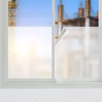 Casativo Fensterfolie Milchglasfolie statisch haftend (45x200cm) – Sichtschutz-Folie, blickdicht & lichtdurchlässig – Selbstklebende Fensterfolie