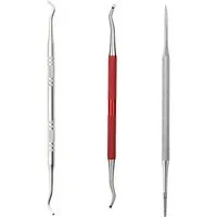 FELIXLEO Nagelreiniger Profi Nagelreiniger Eckenheber Fusspflege Doppelinstrument 3pcs, 1-tlg.