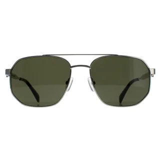 Alexander McQueen Pilotenbrille Unisex Silber Grün AM0458S