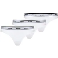 HUGO String TRIPLET THONG STRIPE elastischer Bund mit Logo, enganliegend