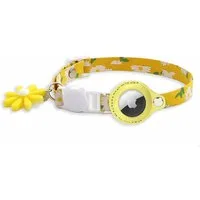 Monkimau Hunde-Halsband Katzenhalsband mit AirTag Halter Sicherheitsverschluss lila