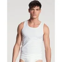 CALIDA Achselhemd Cotton Code Rundhals-Ausschnitt, Single Jersey Qualität, atmungsaktiv, elastisch