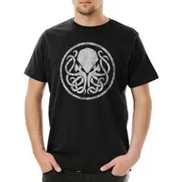 Urban Backwoods Print-Shirt Circle Logo Cthulhu Herren T-Shirt Lovecraft Arkham Horror Miskatonic (1-tlg) Dunwich Innsmouth Azathoth Monster