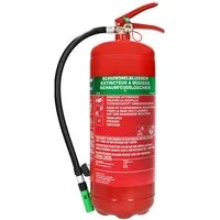 Alecto Schaum-Feuerlöscher BS-6, (1-St) simpel & sofort einsatzbereit, ideal für jeden Ort inkl. Aufhängung