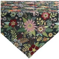 Erwin Müller Mitteldecke Mitteldecke "Blumen", Jacquard Blumen