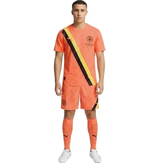 Puma - "KidSuper" Auswärts-Trikot für Herren, Manchester City FC (Neon-Orange)